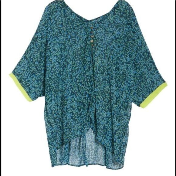 New Free People Intimately Sleepin In Sheer Shirt/Swim Cover Up - Picture 4 of 15